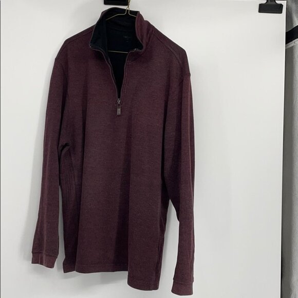 Haggar maroon Half zip burgundy pullover - Picture 13 of 15
